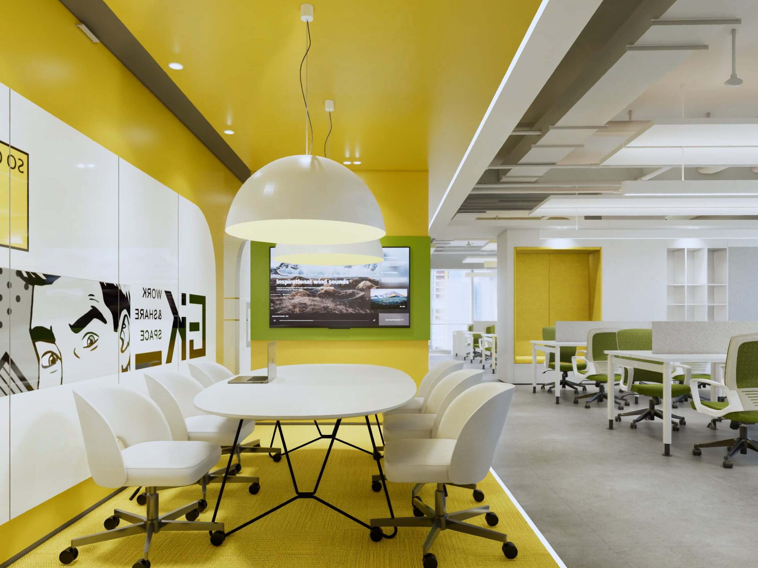 Yellow color office 2025